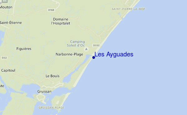 mapa de localização de Les Ayguades