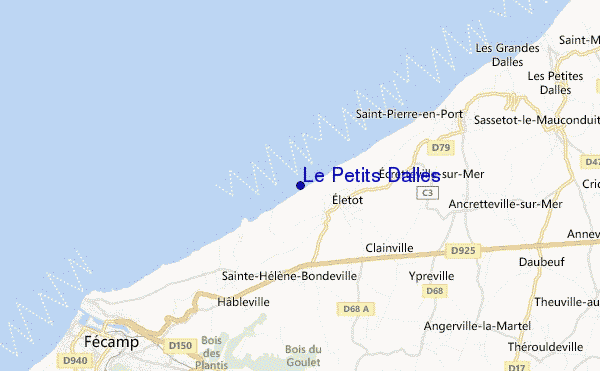 mapa de localização de Le Petits Dalles