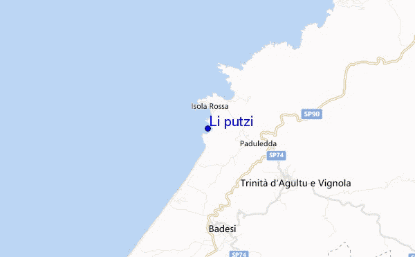 mapa de localização de Li putzi