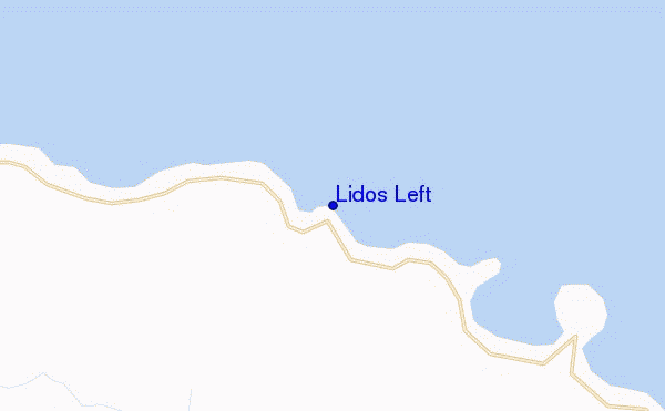 mapa de localização de Lidos Left