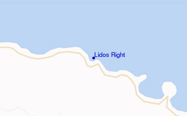 mapa de localização de Lidos Right