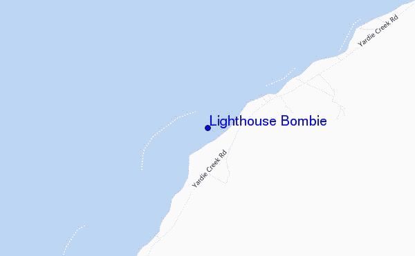 mapa de localização de Lighthouse Bombie