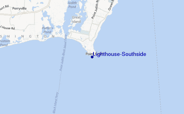 mapa de localização de Lighthouse-Southside