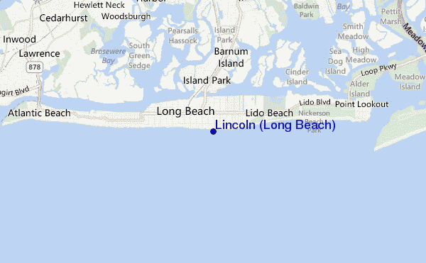 mapa de localização de Lincoln (Long Beach)
