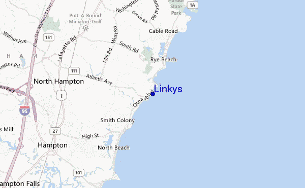 mapa de localização de Linkys