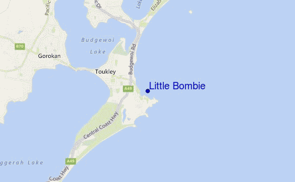 mapa de localização de Little Bombie