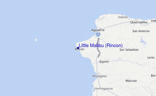 Little Malibu (Rincon) Location Map