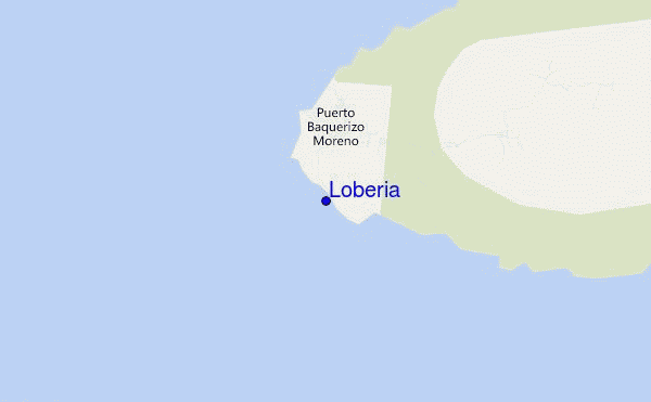 mapa de localização de Loberia