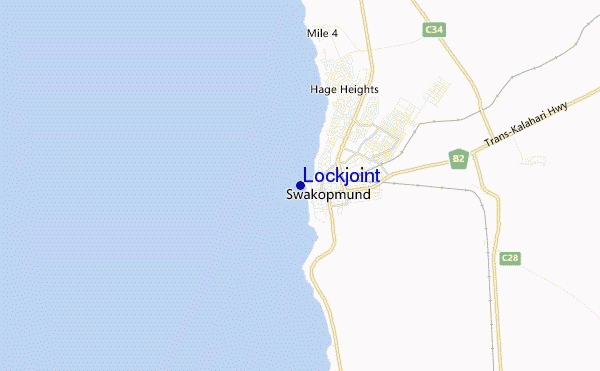 mapa de localização de Lockjoint
