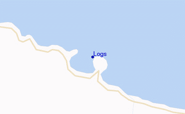mapa de localização de Logs