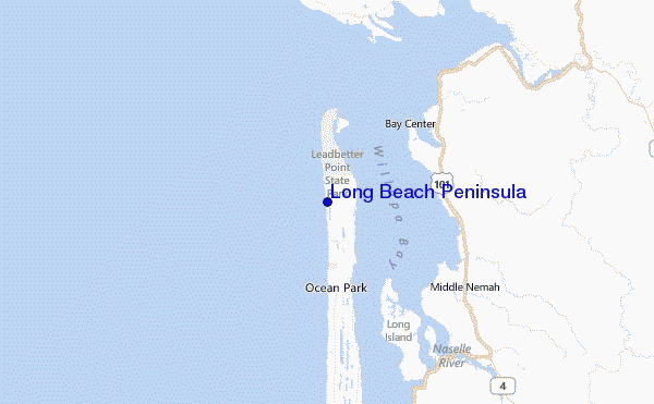 Long Beach Peninsula Location Map
