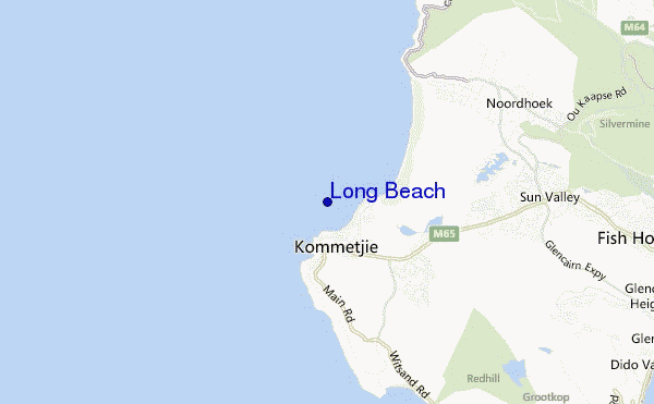 mapa de localização de Long Beach