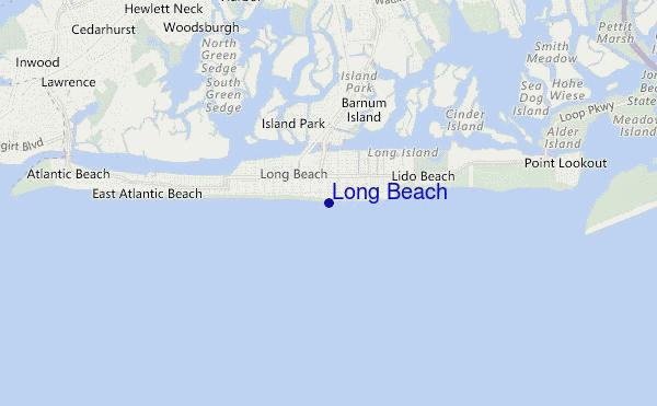 mapa de localização de Long Beach