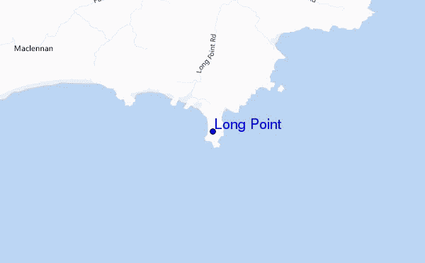 mapa de localização de Long Point