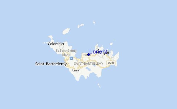 mapa de localização de Lorient