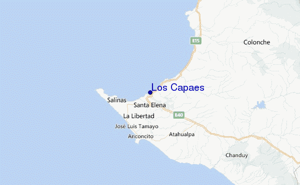 Los Capaes Location Map