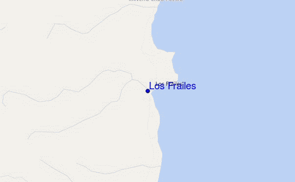 mapa de localização de Los Frailes
