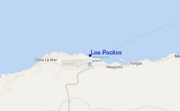 mapa de localização de Los Pocitos