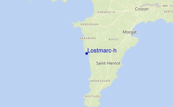 mapa de localização de Lostmarc'h