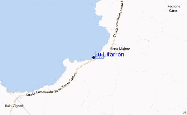 mapa de localização de Lu Litarroni