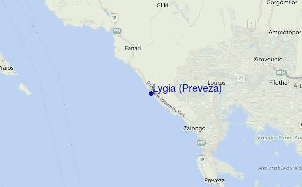 Lygia (Preveza) Location Map