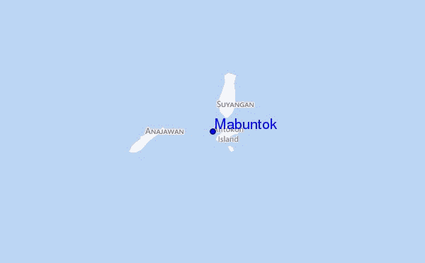 mapa de localização de Mabuntok