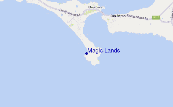 mapa de localização de Magic Lands
