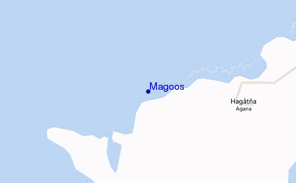 mapa de localização de Magoos