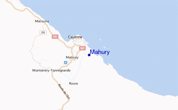 Mahury Location Map