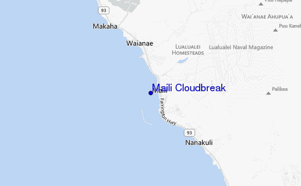 mapa de localização de Maili Cloudbreak
