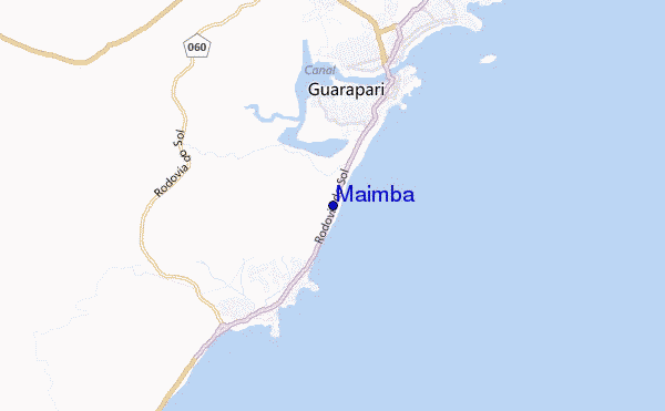 mapa de localização de Maimba