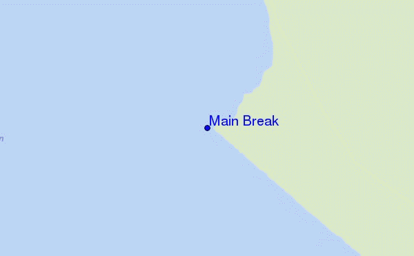 mapa de localização de Main Break