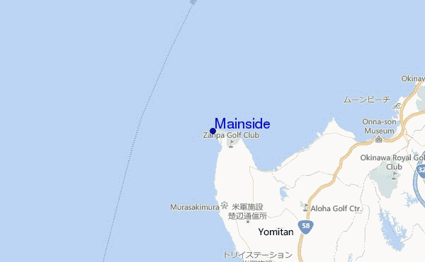 mapa de localização de Mainside