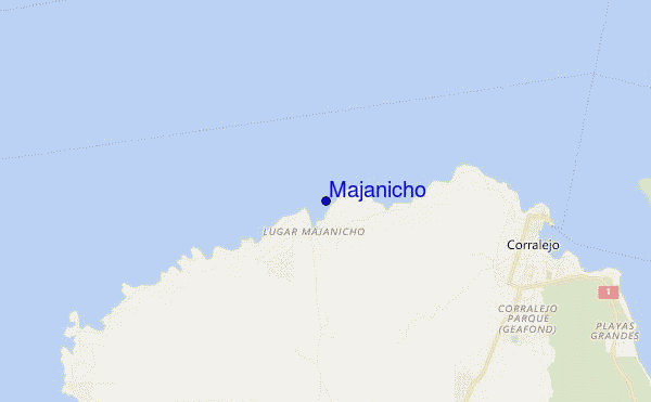 mapa de localização de Majanicho