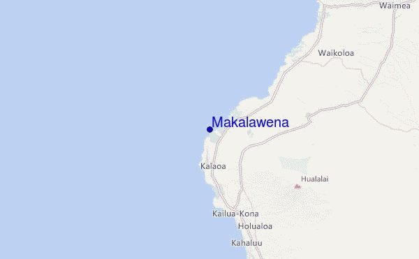 Makalawena Location Map