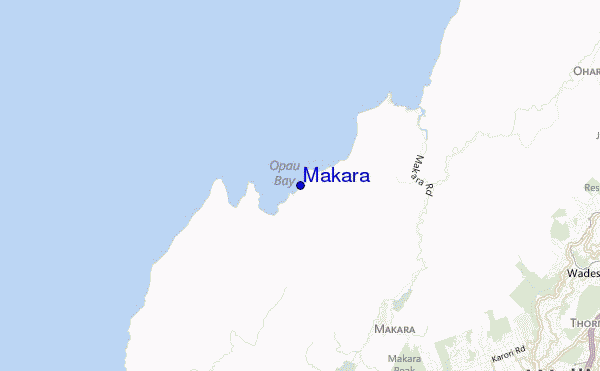 mapa de localização de Makara