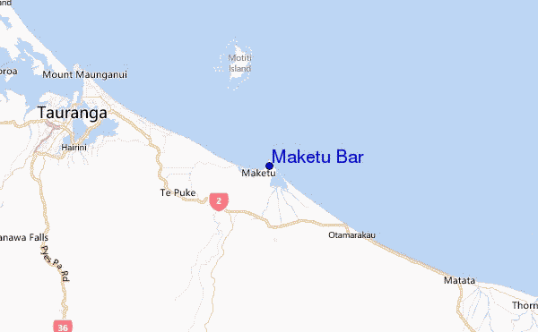 Maketu Bar Location Map