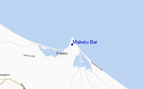 mapa de localização de Maketu Bar