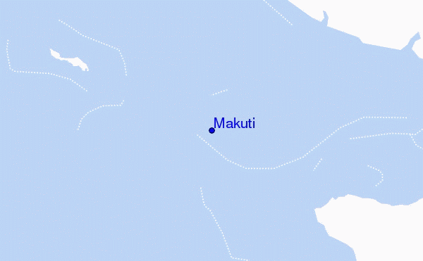 mapa de localização de Makuti