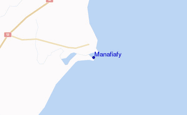 mapa de localização de Manafiafy
