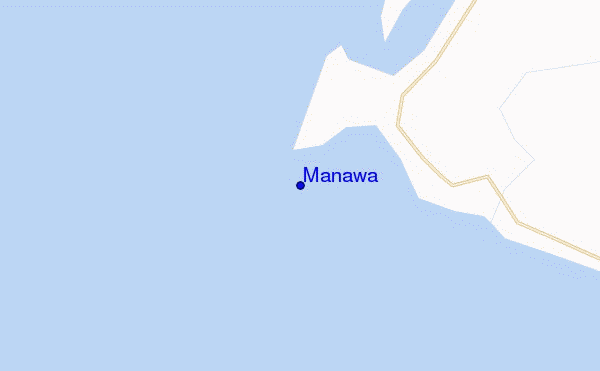 mapa de localização de Manawa