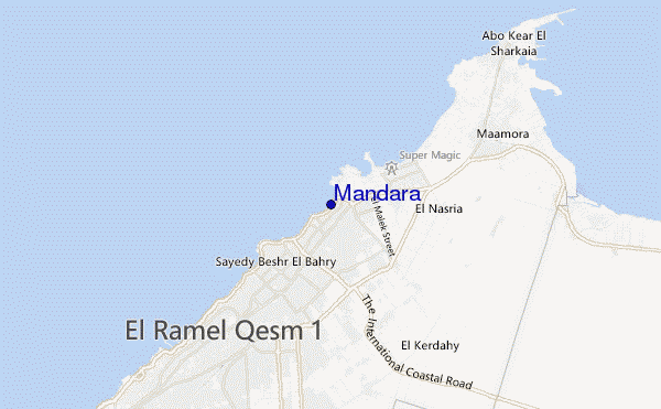 mapa de localização de Mandara