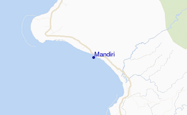 mapa de localização de Mandiri