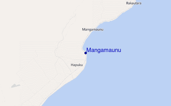 mapa de localização de Mangamaunu