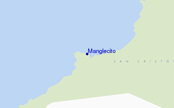 mapa de localização de Manglecito