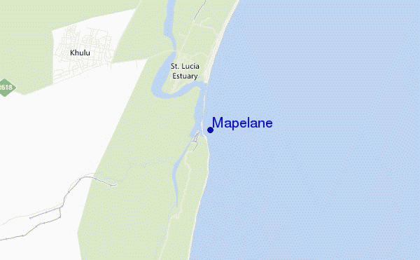 mapa de localização de Mapelane