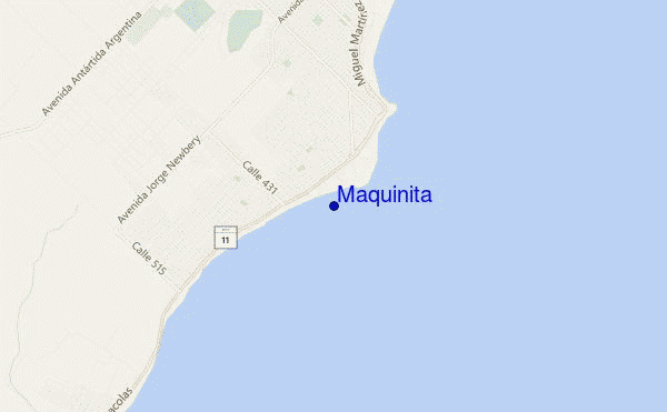 mapa de localização de Maquinita