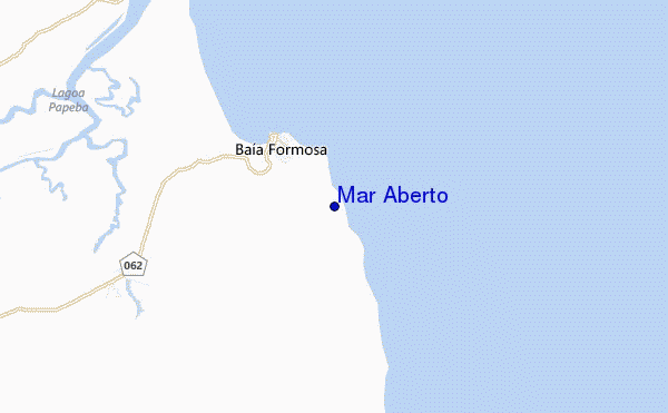 mapa de localização de Mar Aberto