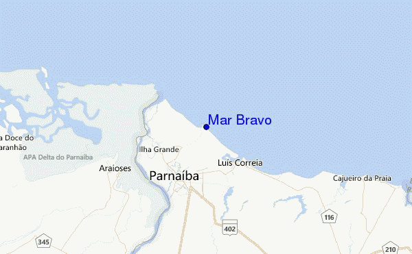 Mar Bravo Location Map