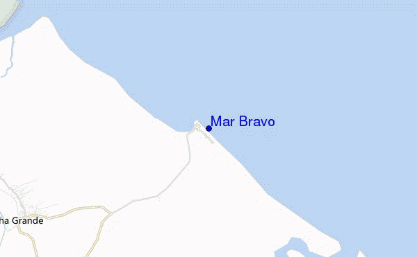 mapa de localização de Mar Bravo